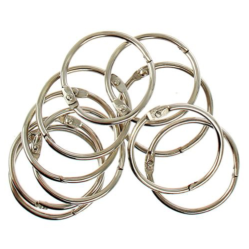 Кольца для творчества d=35мм серебро набор 10шт. за 1 шт. 1226218														