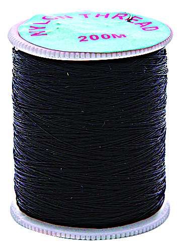 Мононить (проволока) для бисера 0,12мм черный на катушке 0207-0019														