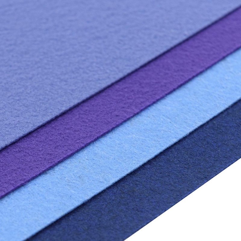 Фетр набор №5 4 листа (оттенки фиолетового) жесткий А4 1мм  АСТРА 7730790														