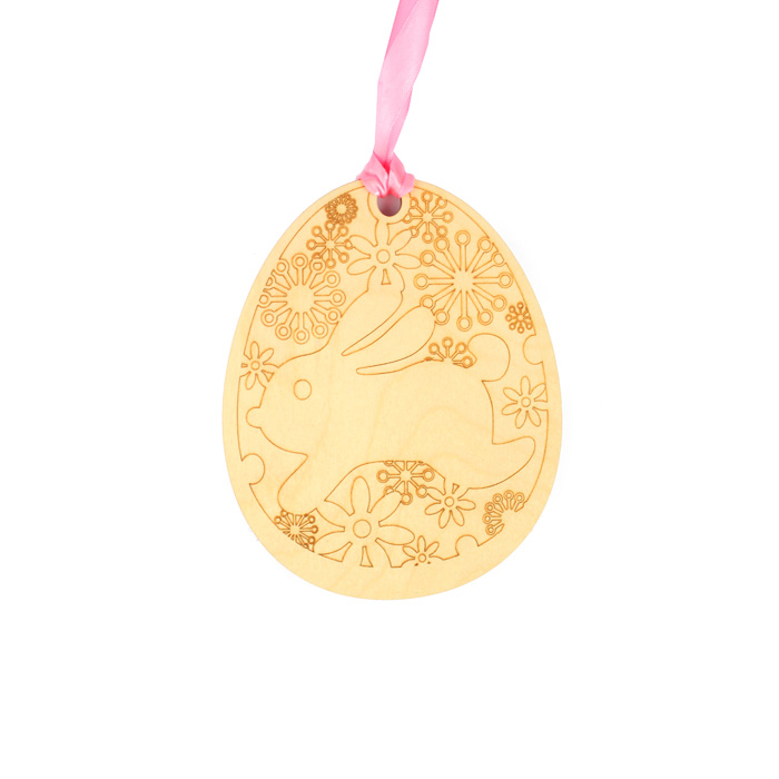 Заготовки деревян. Подвеска Солнечный зайчик (яйцо)  Buratini DZ10011														