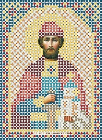Вышивка бисером Русская сказка "Святой Дмитрий Донской" (8*11см)