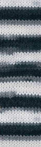 Пряжа "Extra folklorik batik" 5890 бело-черный 5*100 г. 220м 100 % акрил  ALIZE				