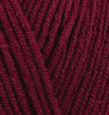Пряжа "LANACOTON" 390 бордо 10*50 г. 160м 26% шерсть, 26%хлопок, 48% акрил  ALIZE 390														