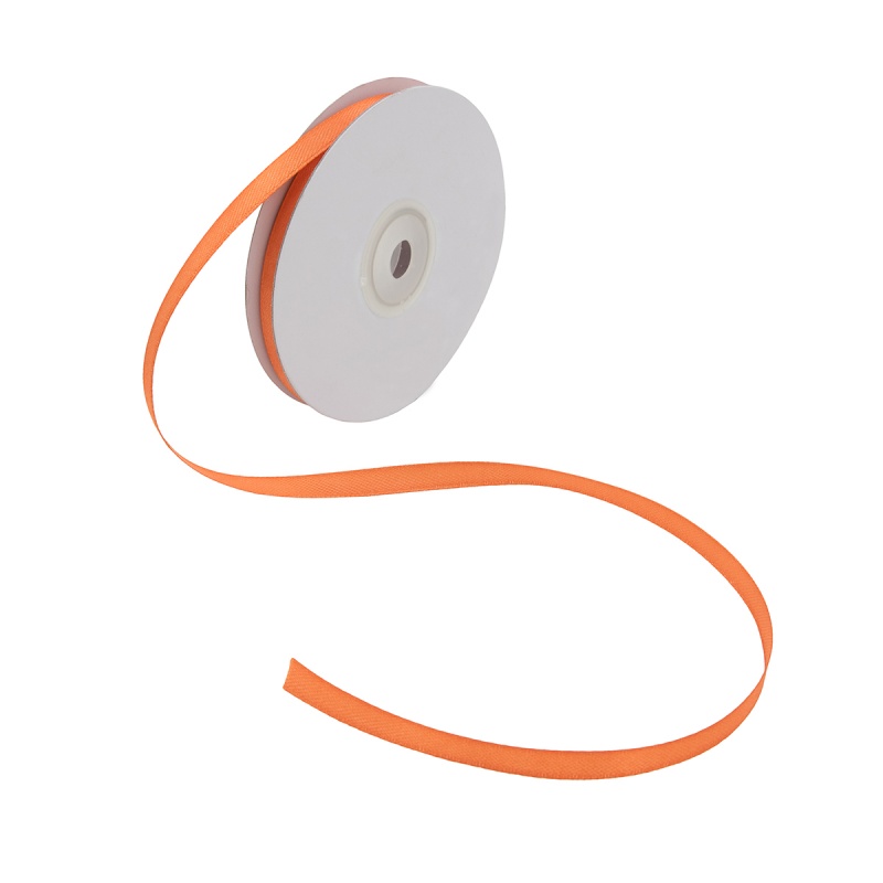 Лента атласная  6мм 8030 морковный, 6мм*32,9м за 1 м 8030														