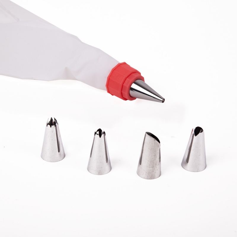 Кондитерский набор (мешок, фиксатор для насадок, насадки-5шт)  S-CHIEF SHF-0019														