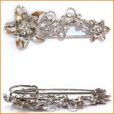 Булавка декоративная 30*75мм никель ГСХ14245														