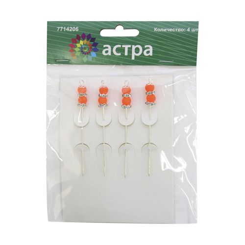 Булавка декоративная с бусинами за 1шт. HR2732														