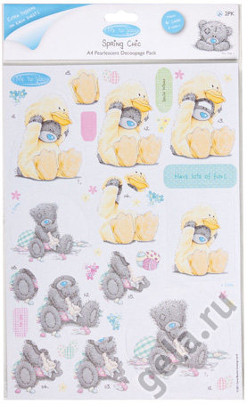 Бумага для скрапб. с высечкой "Пасхальное веселье"  2 шт. А4  ME TO YOU MTY169013/55 740														