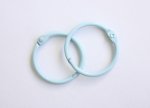 Кольца для альбомов цвет голубой, 40мм, набор 2шт.