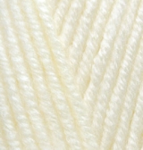 Пряжа "LANAGOLD Plus" 01 молочный 5*100 г. 140м 49% шерсть, 51 % акрил  ALIZE 01														