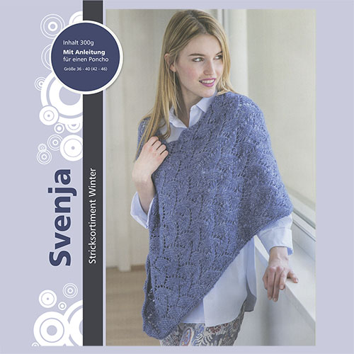 Набор для творчества "Вязание . Панчо Svenja" 6*50гр 6*95м джинсовый 7720790														