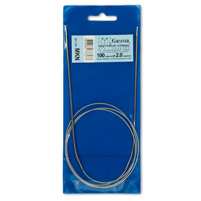 Спицы круговые метал. с покрытием с леской D2,0см, длина 100см  VISANTIA