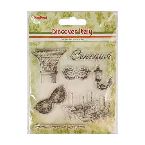 Штамп набор "Итальянские каникулы. Венеция"  ScrapBerrys SCB4904015