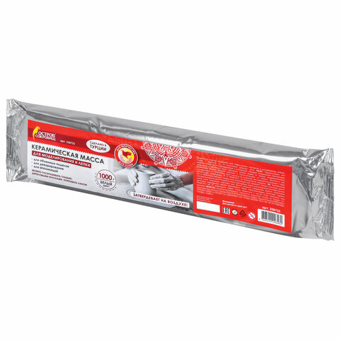 Масса для лепки "ОСТРОВ СОКРОВИЩ" отвердевающий белый 1000гр  Турция 228733														