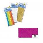 Бумага тонкая (папиросная), 20г/м², 50х70см, 5л. (910) ярко-розовый 21