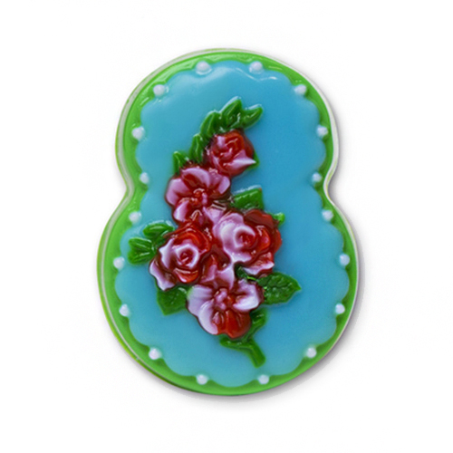 Форма для создания мыла "8 с цветами"  Выдумщики 688759														