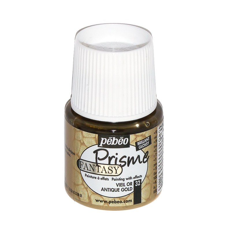 Краска с фактурным эффектом, цвет 32 античное золото, 45мл,  Pebeo 166032														