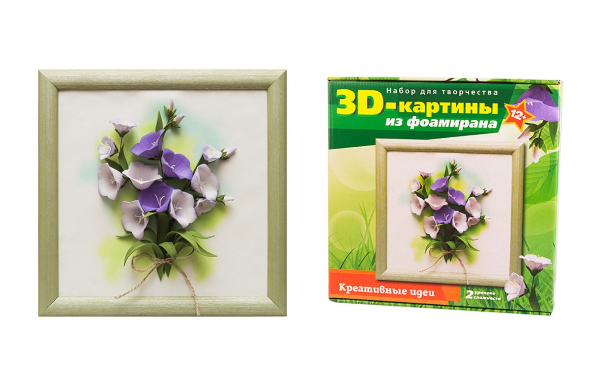 Набор для творчества "3D Картина из фоамирана "Колокольчики"  Волшебная мастерская FM-09														