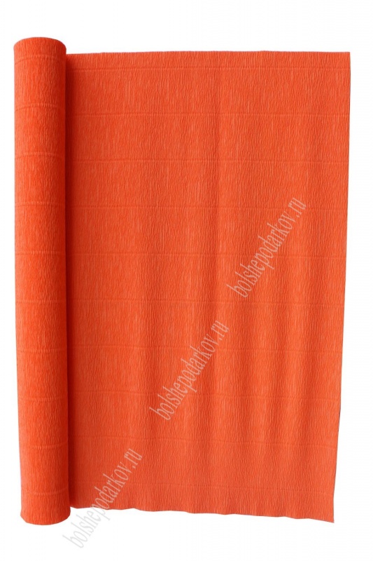 Бумага гофре 581 оранж. 50см*2,5м 180гр.  Италия 581														