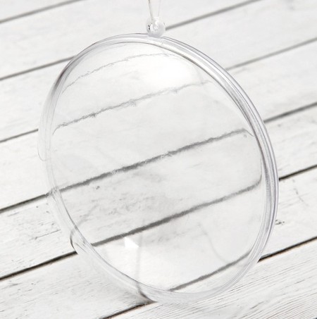 Заготовка  пластик Круг плоский 4*9*9 см за 1 шт.  СЛ 2291345																											