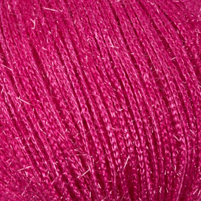 Пряжа "Кристалл" ярко розовый 1377 10*50 г. 125м 70% люрекс, 30 % полиэстер  NAZAR 1377														