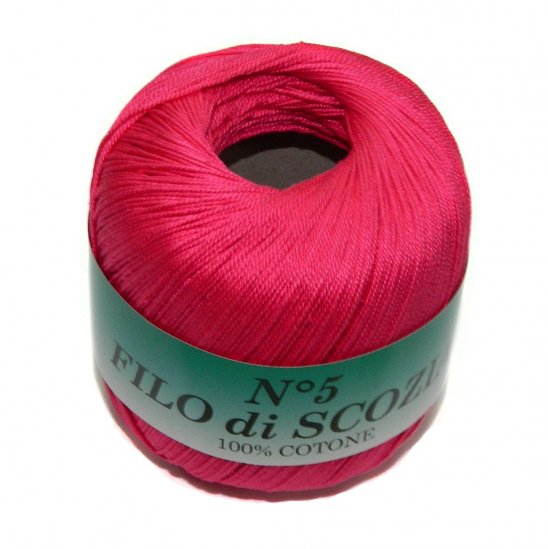 Пряжа "FILO di SCOFIA №5"  23 фукция 10*50 г. 226м 100% хлопок  Италия 23														