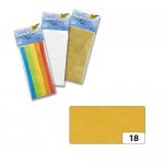 Бумага тонкая (папиросная), 20г/м², 50х70см, 5л. кукурузный желтый 14