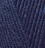 Пряжа "HAPPY BABY" 58 темно-синий 5*100 г. 350м 65% акрил, 35% полиамид  ALIZE 58														