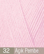 Пряжа "FOREVER" 32 розовый 32 5*50 г. 300м 100% микрофибра-акрил  ALIZE 32