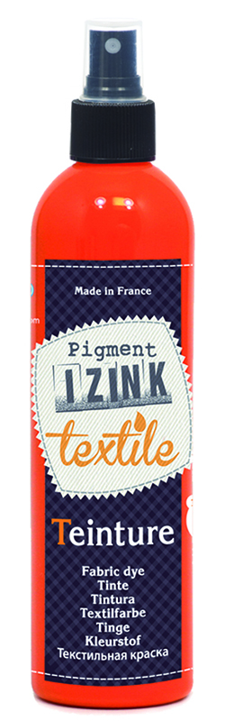 Краска текстильная "ALADINE" оранжевый cпрей на водной осмнове 180 мл  Франция 80652														