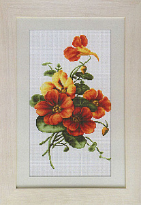 Вышивка крестом Luca-S "Настурция" мулине 15,5*25,5см BM3002														