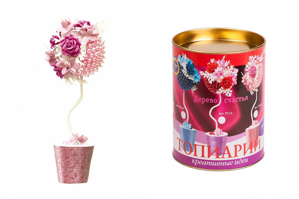 Набор для творчества "Дерево счастья. Топиарий. Нежность"  Волш. мастерская ТП-12														