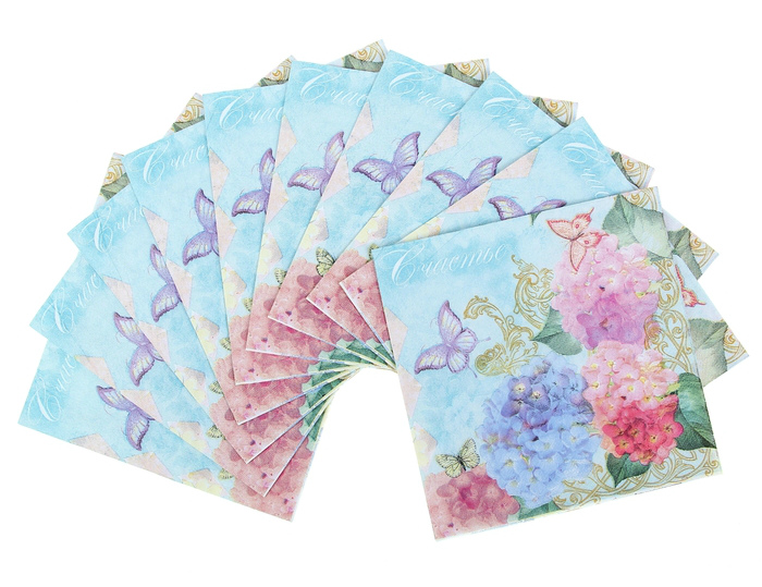 Салфетки для декупажа 33*33см, Гортензия 1035327						