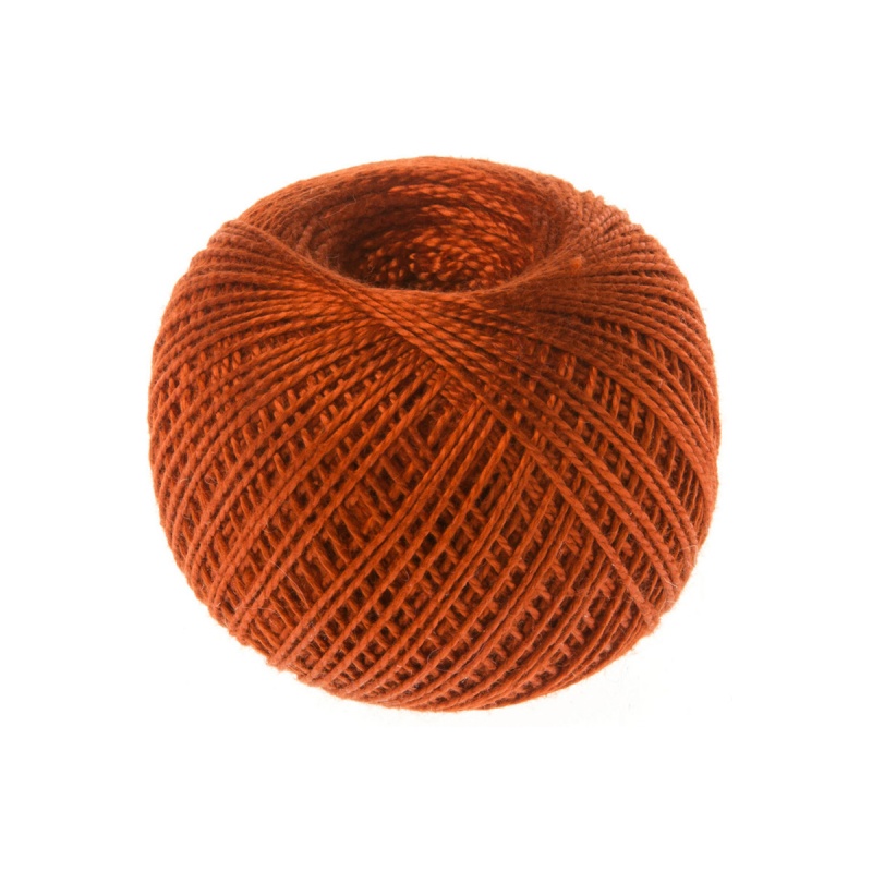 Пряжа "Ирис" 1614 кирпичный 20*25 г. 150м 100% хлопок 1614														
