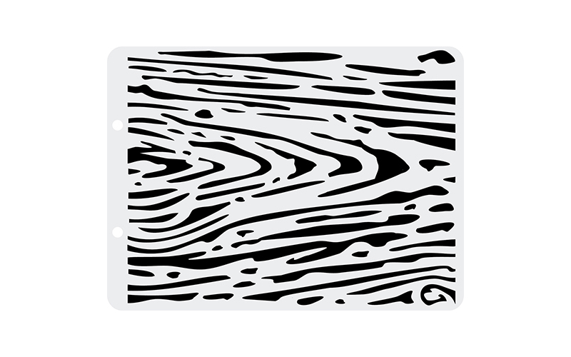 Трафарет пластиковый "Craft Premier", "Текстура дерева" 12,5х17см V0011														