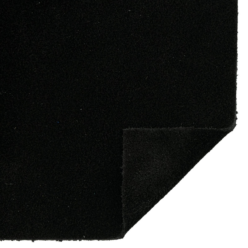 Замша натуральная для шитья и рукоделия цвет черный 100% кожа А5 14,8*21см 501093/5401														