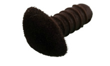 Носик коричневый  9мм флокированный с шайбой 25шт. за 1 шт. DNF-9														