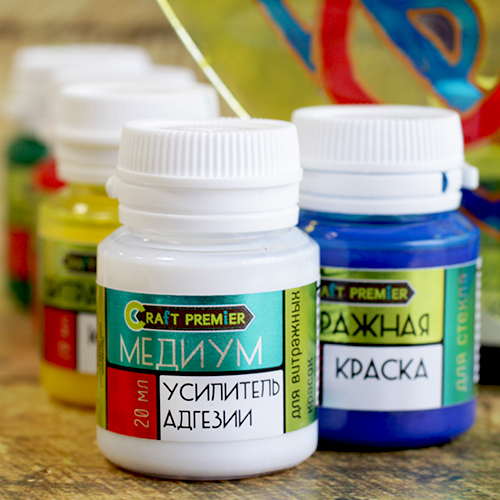 Медиум усилитель адгезии витражных красок 20мл  Craft Premier Z0093														
