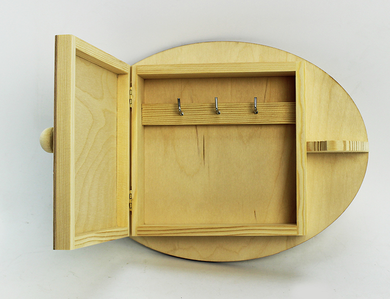 Заготовки деревян. Ключница. 25*33*7 см, массив сосны + фанера  ГЕЛА 010-10														