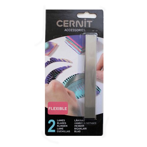 Лезвия для пластики гибкие (металл), набор 2 шт  Cernit CE909														