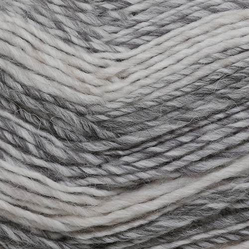 Пряжа "Ровница Мультиколоровая" 101 бел-сер-чер5*200 г. 400м 50% полутон.шерсть,50% ПАН в/о  Пехорка 101														