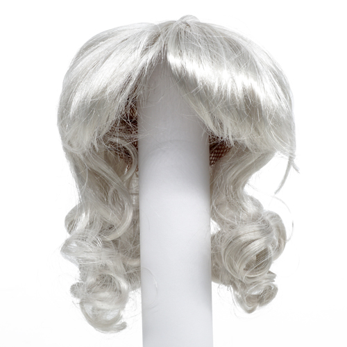 Волосы для кукол П 80 локоны серебро П 80(26381)														
