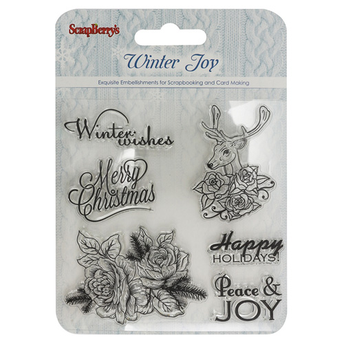 Штамп набор "Зимнее утро Сказка" 10,5*10,5см  ScrapBerrys SCB4906003b														