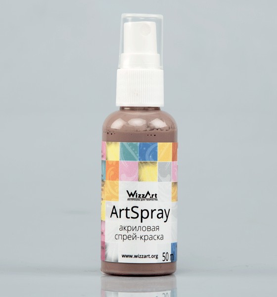 Краски акриловые-спрей Умбра Натуральная 50мл  WizzArt 4.50														