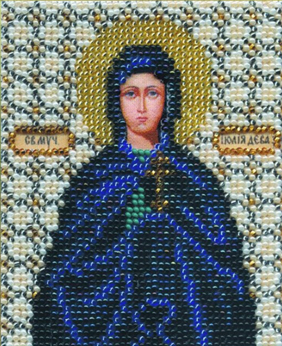 Вышивка бисером Чарiвна Мить "Икона святой мученицы Иулии (Юлии) (9*11см)