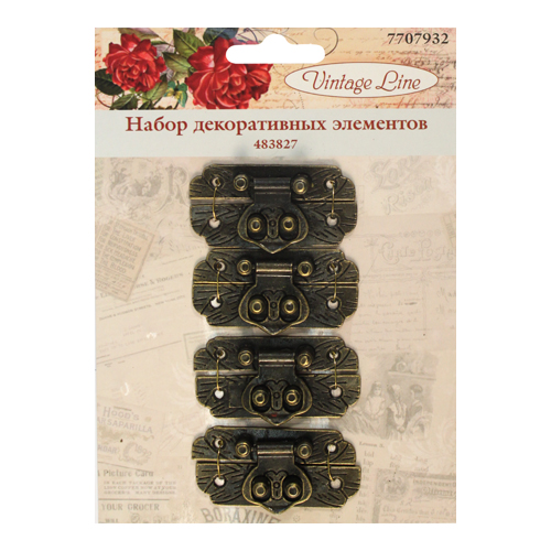 Набор декоративных элементов " " металл   Vintage Line 483827														
