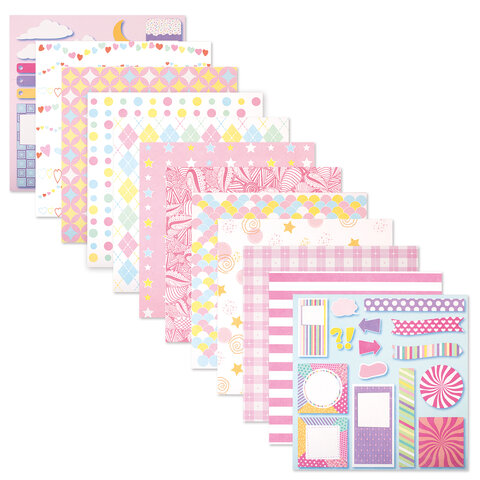 Бумага для скрапб. двустор. "Пастельные тона" 30*30см  Остров Сокровищ 662763														