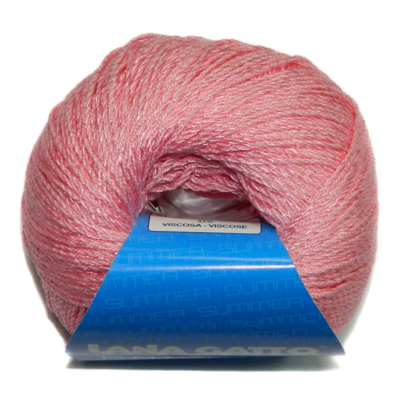 Пряжа "PRIMULA" 7842 пыльная роза 10*50 г. 158м 67% хлопок, 33% вискоза  Lana Gatto 7842														