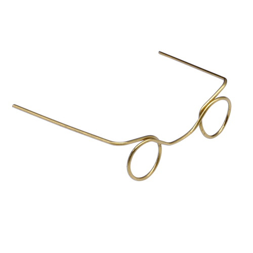 Очки для кукол без стекла металл 35мм диам. 8мм за 1шт 26505														