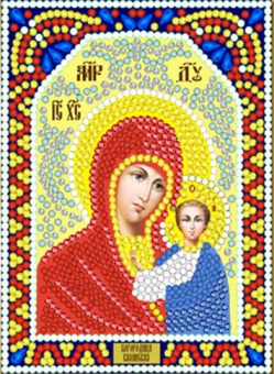 Мозаика "Икона. Казанская" ИМА5-001 12*15см, круглые стразы в пакете  Наследие ИМА5-001														